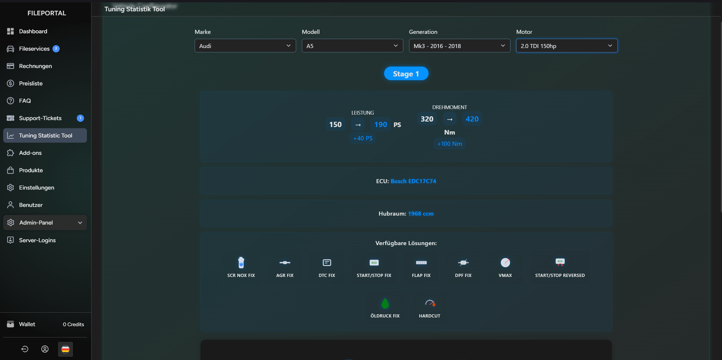 Fileservice – Datei Upload